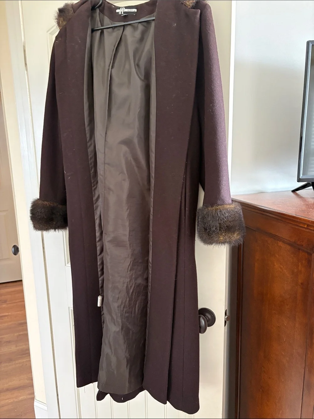 Chocolate-Brown Winter Coat